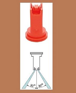 Распылитель Geoline EZK TWIN 110-05 корич. (пластм.) с подачей воздуха
