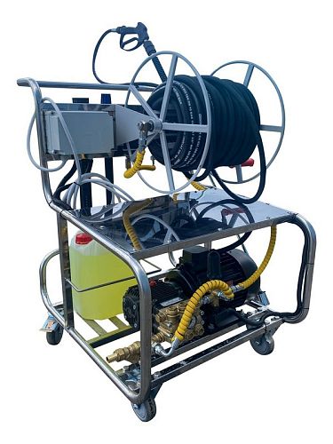 Мобильная пенная станция Комета HP 5,5 кВт, 380 В, 21/150 c бараб.50 м без подачи воздуха на 1 ср-во