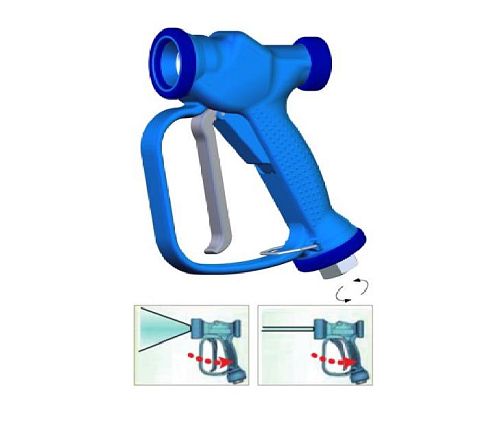 Размывочный пистолет RB 35. 50 л/мин; 12 бар; 50град; вход 1/2"г поворот. фитинг.