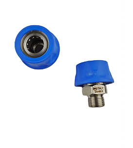 Байонет ARS 178 высокого давления 1/2"ш, 250 бар (нерж) в синем пластике.
