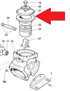 Цилиндр поршня d70 насоса BP105/110/115/151