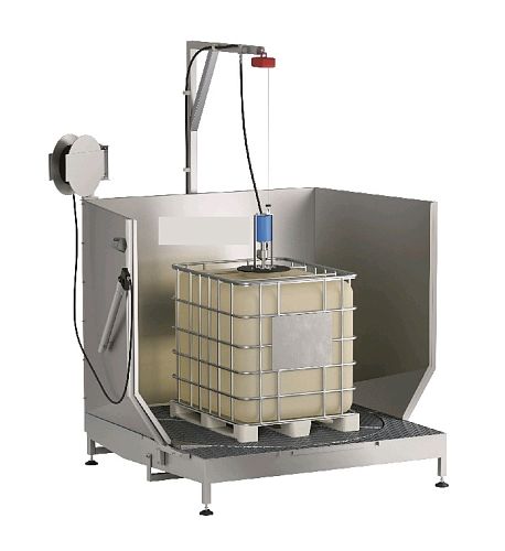 Пост для мойки IBC емкостей нерж.