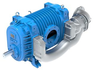 Насос вакуумный JUROP PVT 1000, левое вращение, гладкий вал