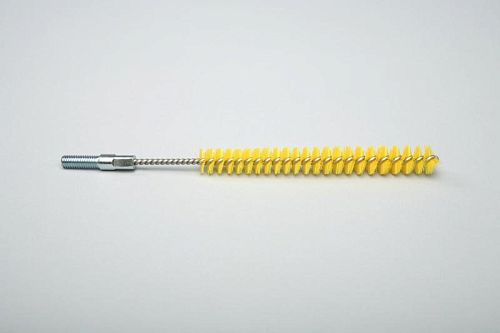 Ерш ручной с резьбой средней жесткости, полиэстер - 12х100х160 мм., желтый