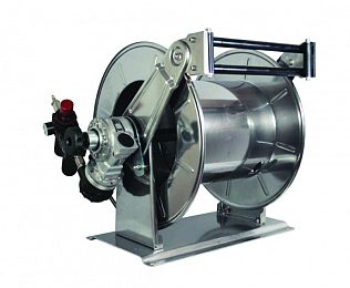 Барабан с пневмоприводом дл.рук.50. 3/4" 35м.1" (нерж.) 1"ш.3/4"г. 80 бар