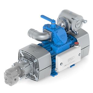 Насос вакуумный лопастной JUROP RV 520 HDR, левое вращение, ручной клапан