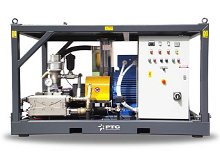 Гидродинамическая установка PTC 5E 55 л/мин 1470 бар 160 кВт 150 л бак + под. насос