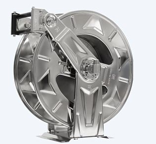 Барабан авто. безопасное сматывание для рук. дл. 20 м 1/2" (нерж.) 1/2"ш. 1/2"ш. 200 бар 