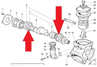 Кольцо 68х55х6 насоса BP105 - BP125 (1х2)