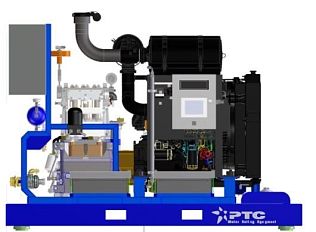 Гидродинамическая установка PTC8D 1250 бар 176 литров в минуту