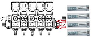 БОЛТ М8 VITE VTE M8X318 INOX (4х1)