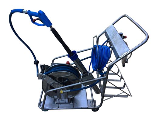 Тележка из нержавеющей стали с оборудованием 4 колеса повортные 