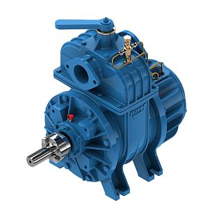 Насос вакуумный лопастной JUROP PN 45, левое вращение, ручной клапан