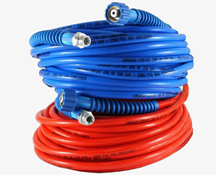 Рукав высокого давления CARWASH COMFORT8; 3/8г.- 3/8ш.; 4,3м синий + защита 