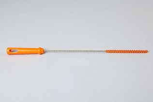 Ерш для чистки труб/бутылок средней жесткости, полиэстер - 10х150х500 мм., оранжевый