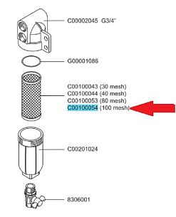 Фильтрующий элемент 100 меш 
