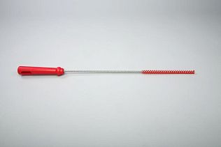Ерш для чистки труб/бутылок средней жесткости, полиэстер - 10х150х500 мм., красный