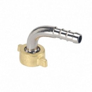 Штуцер 90" с гайкой D13 G1/2