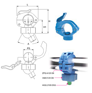 Рычажные хомуты ZPQ