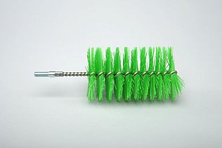 Ерш ручной с резьбой средней жесткости, полиэстер - 60х100х160 мм., зеленый