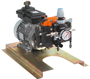 Насос мембранный Comet серия МР30 (29,2 л/мин; 30 бар) с эл. двигателем MEC100 (220В)