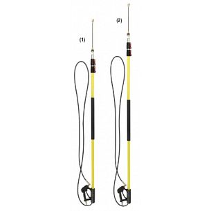 Насадка телескопическая высокого давл.,  дл. 274см - 732см; вход 3/8"г  - выход 22х1,5"г + ствол БРС