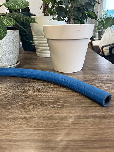 Шланг синий обрезиненный для пищевой промышленности DN12, 80 бар, 150 °C, AQUAFOAM Foodjet  