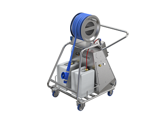 Мобильный пенный пост MPP-2A/20/CB с компрессором и катушкой