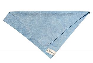 Микрофибра, голубая, 40х40, 300gsm, с логотипом, в упаковке