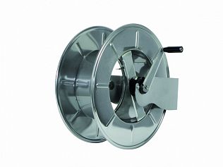 Барабан ручной для рукава 50м. 1/2" (нерж.) 1/2"ш.1/2"ш. 200 бар