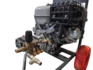 Мойка Комета 15/280 EWD-K с бензиновым двигателем 15 л.с. на тележке без аксессуаров