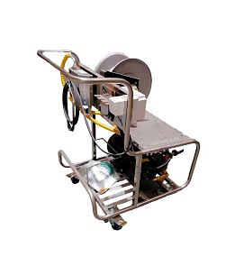 Мобильная пенная станция Комета HP  5,5 кВт, 380 В, 15/210 c барабаном 20 м окраш без подачи воздуха