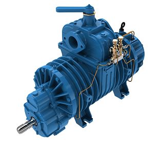 Насос вакуумный лопастной JUROP PN 23, 540 об/мин, левое вращение, ручной клапан