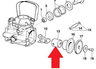 Поршень Ø45 насоса MC/MP