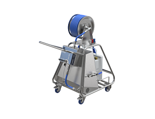 Мобильный пенный пост MPP-1A/20/PCB с насосом, компрессором и катушкой