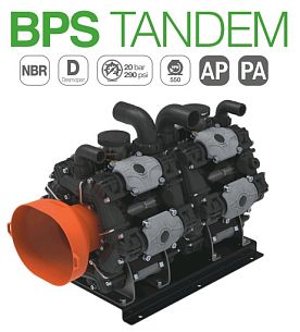 Насос мембранный Comet серия BPS TANDEM (BPS200+BPS200)