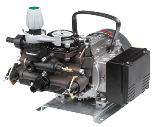 Насос мембранный Comet серия MC 20/20 (18,5 л/мин; 20 бар) с эл. двигателем MEC80 (220В)