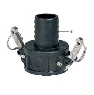 БРС байонет; вх. под ниппель 3/4" - вых. ёлочка d 19; серия С