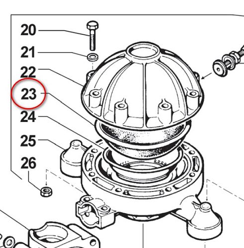 Мембрана гидроаккумулятора насоса серии P