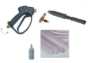 Пенный пистолет с дреннажем RL 26+ поворот.фит.SW6. вход 3/8" с LS12 300 мм