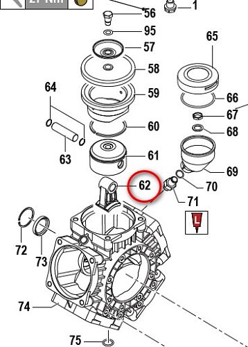 Шатун насоса BPS260 (KIT:1х5)