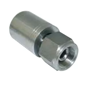 Фитинг (Г) 3/4" с муфтой d=20 оцинкованный, арт. 4924 | фитинги для РВД