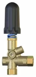 Регулировочный клапан Pulsar 4R; вход 3/8"г, выход 3/8"г с рукояткой и выходом под манометр