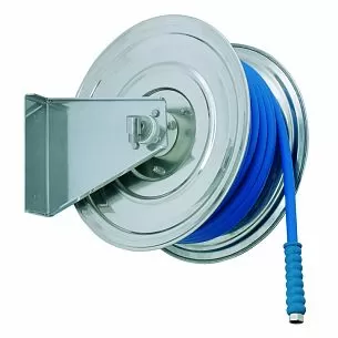 Ручная катушка RAMEX AVM 9510 70м.3/8" или 50м.1/2"(нерж.) 1/2"ш.1/2"ш. 200 бар.